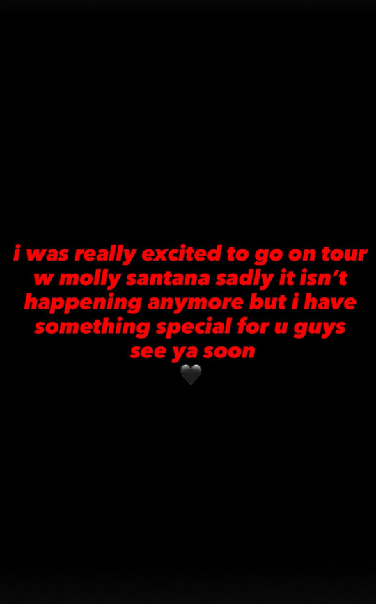 North West cancels 14-date tour with Molly Santana days before first show