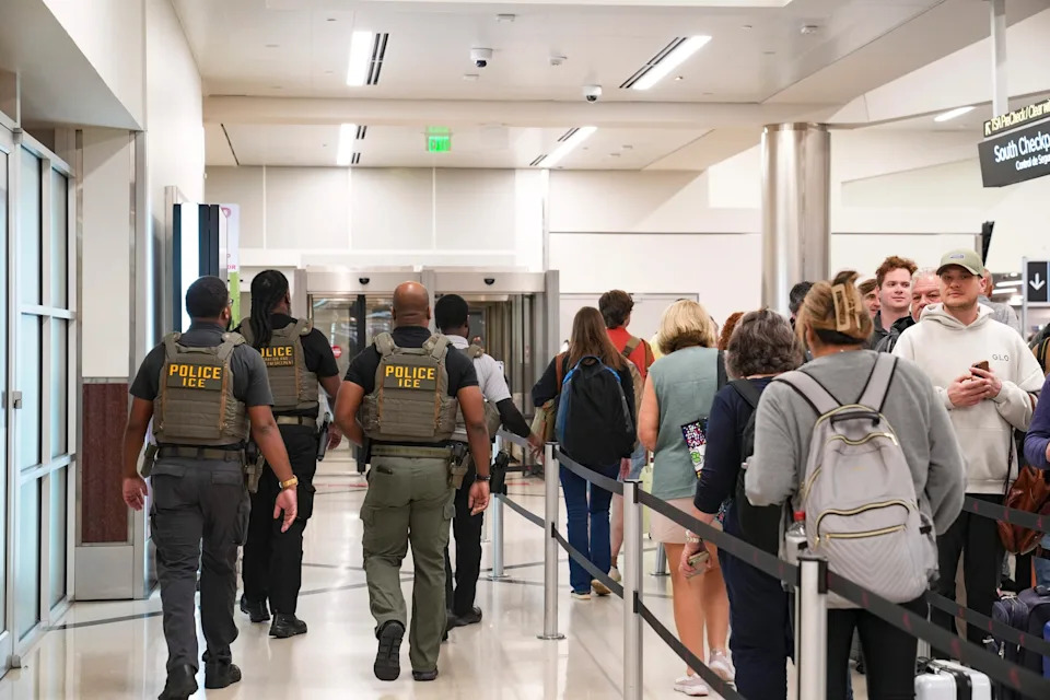 ICE is now busting migrants who overstayed visas when they check into airports — reversing a Biden policy