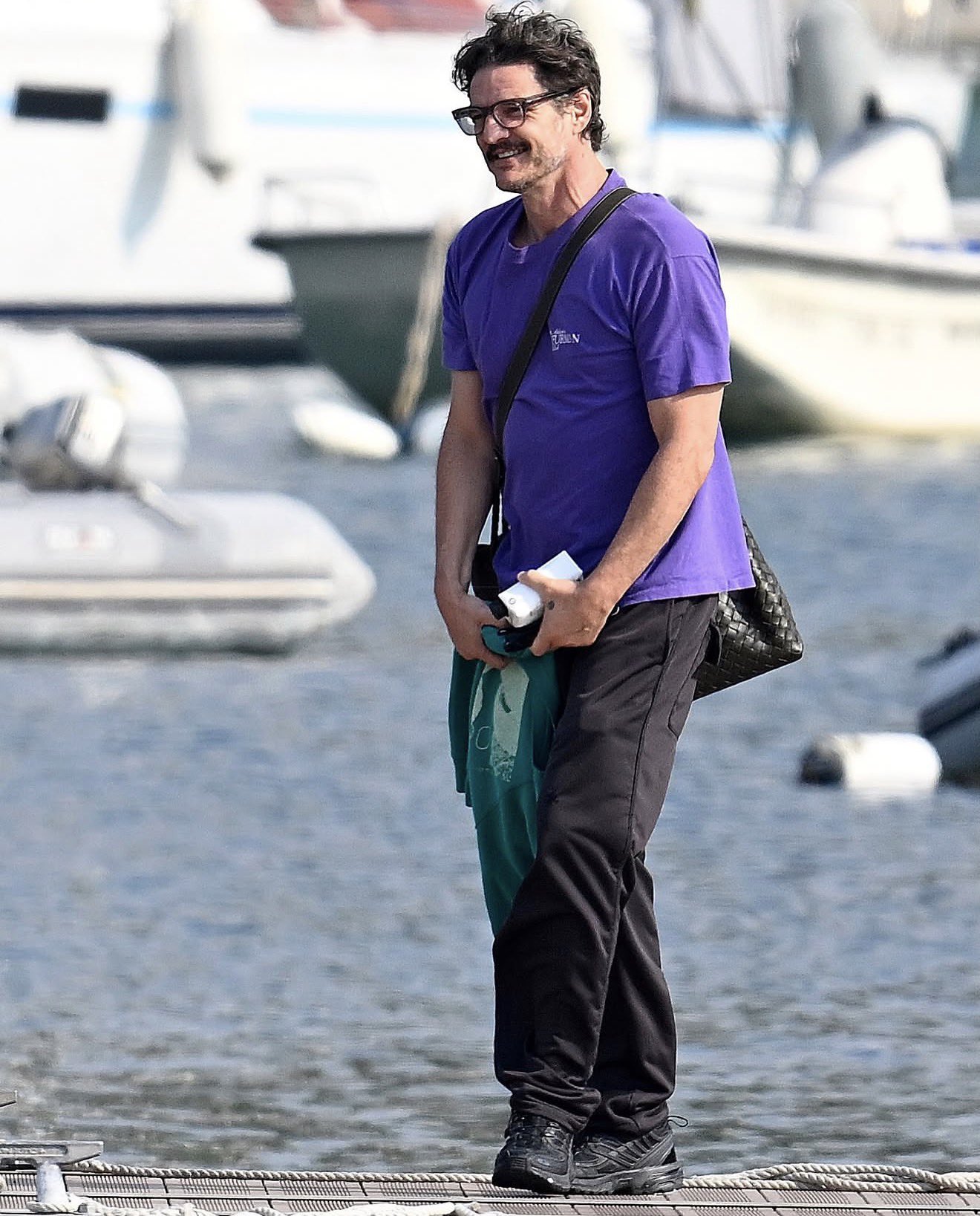 Pedro Pascal relaxing during the yacht getaway in Mallorca