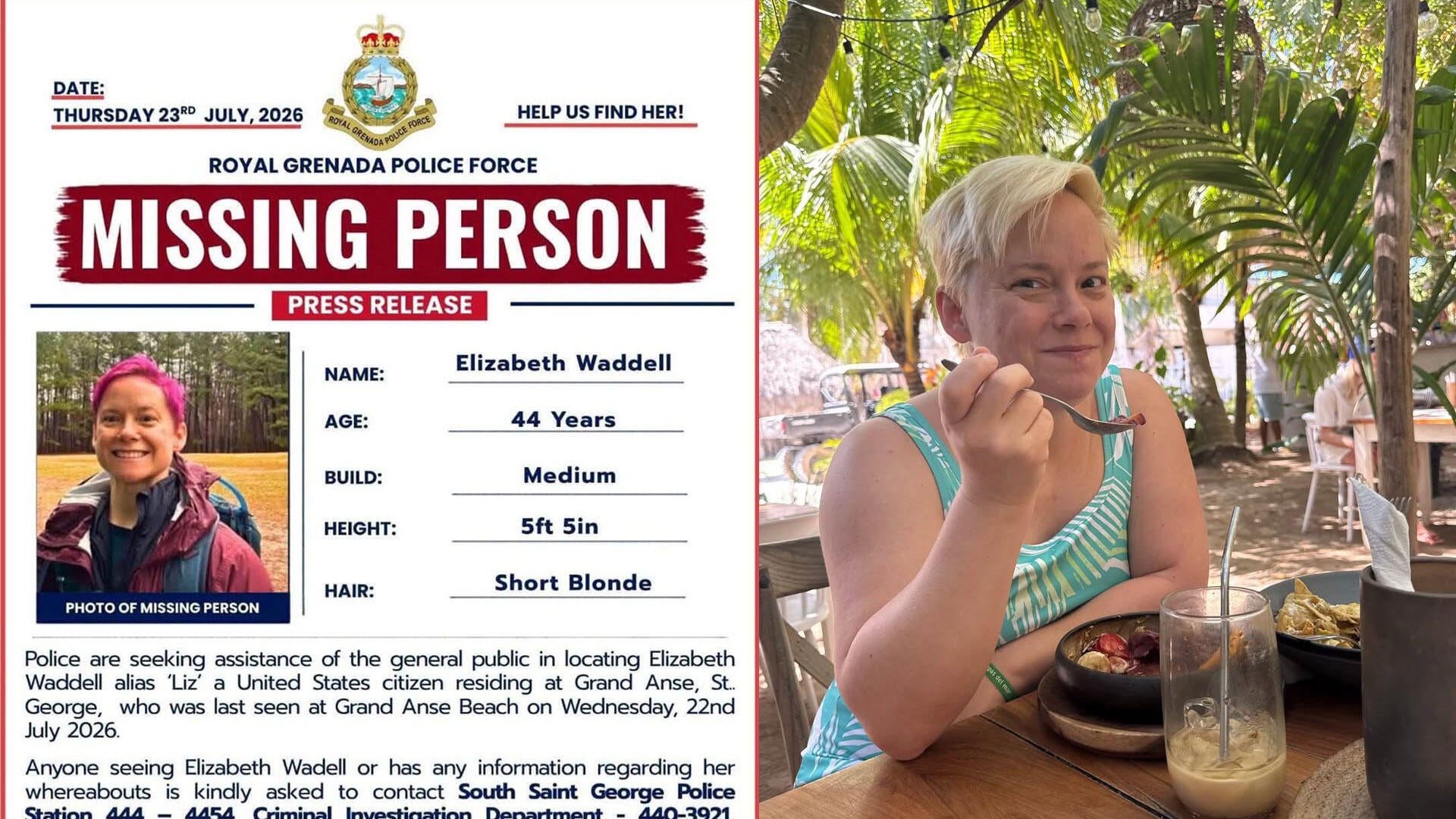 Missing North Carolina mom Elizabeth Waddell seen jumping into Caribbean waters hours before going missing
