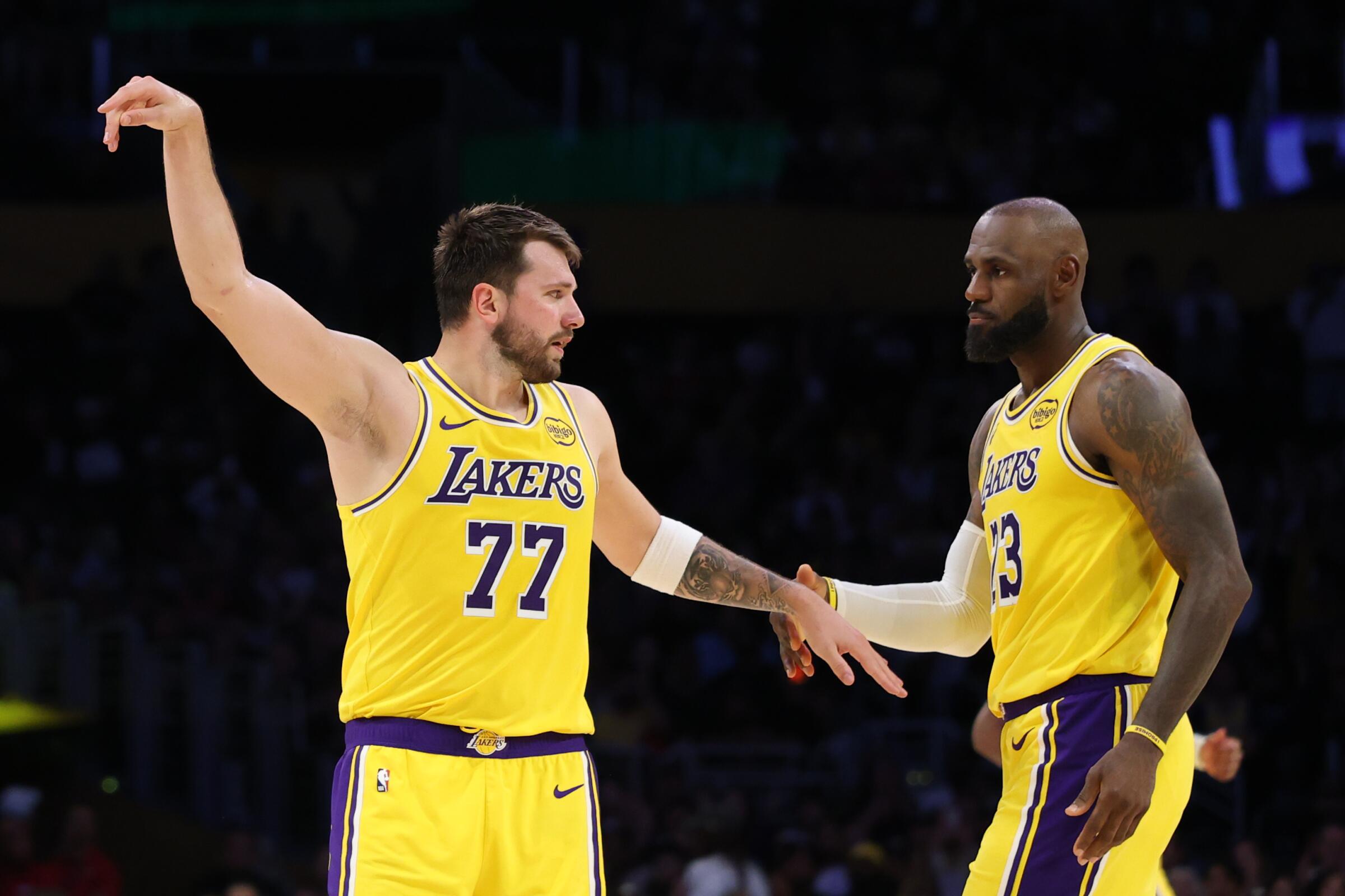 LeBron James, the departing Lakers star