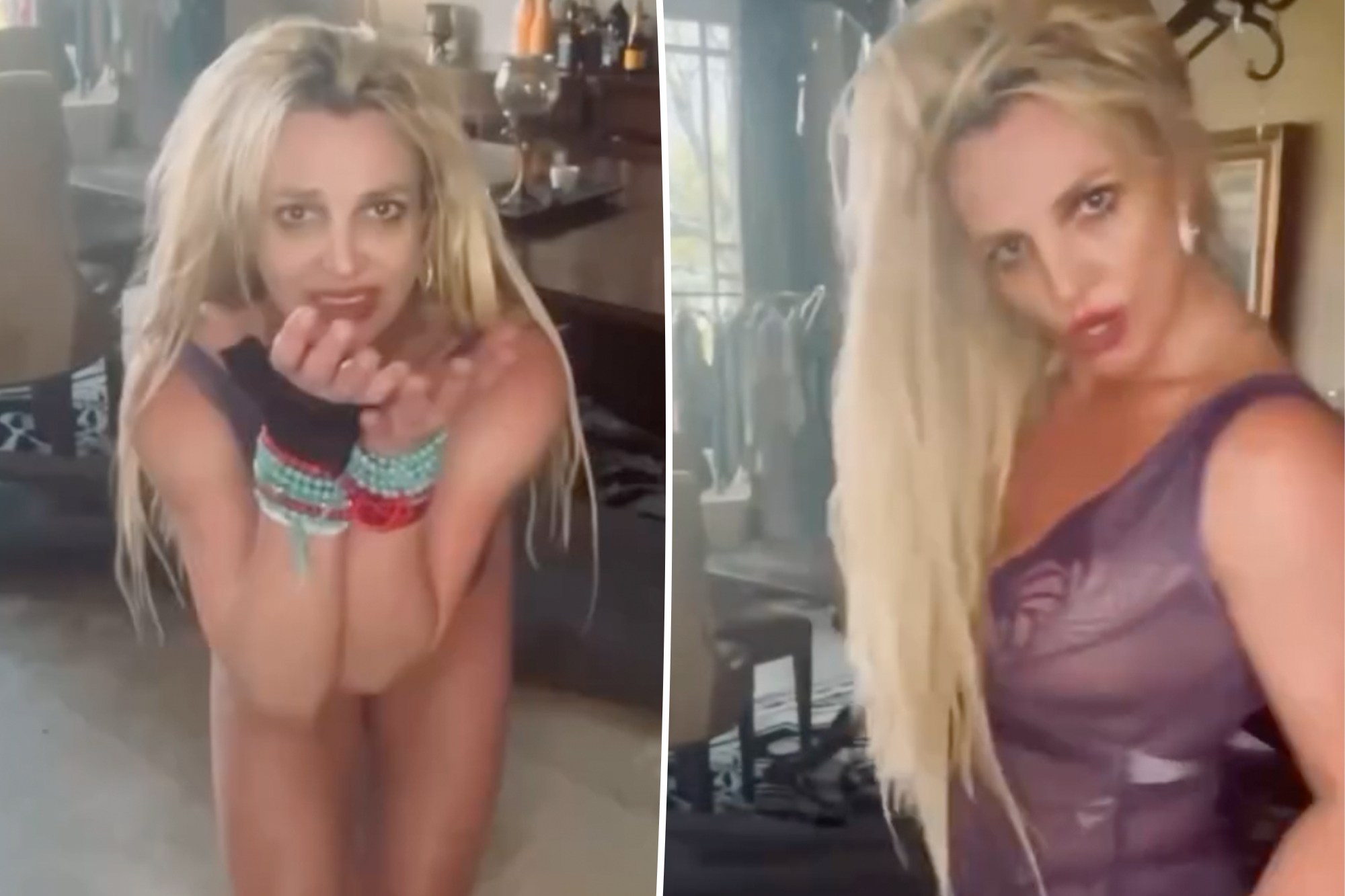Britney Spears suffers wild wardrobe mishap while horseback riding