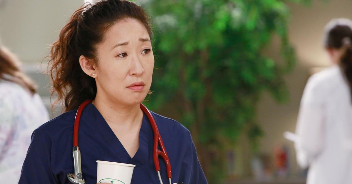 Sandra Oh at a television event discussing her career milestones