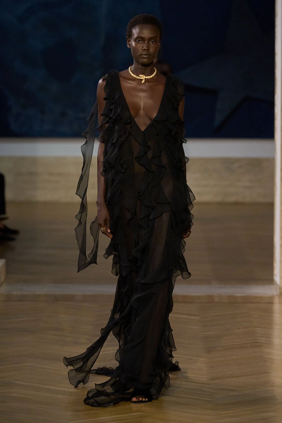 Fashion designer Maria Grazia Chiuri debuted her Fendi collection which Gerber wore.