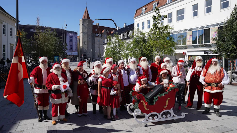 Ho, ho, hot: Santas gather for a summer celebration