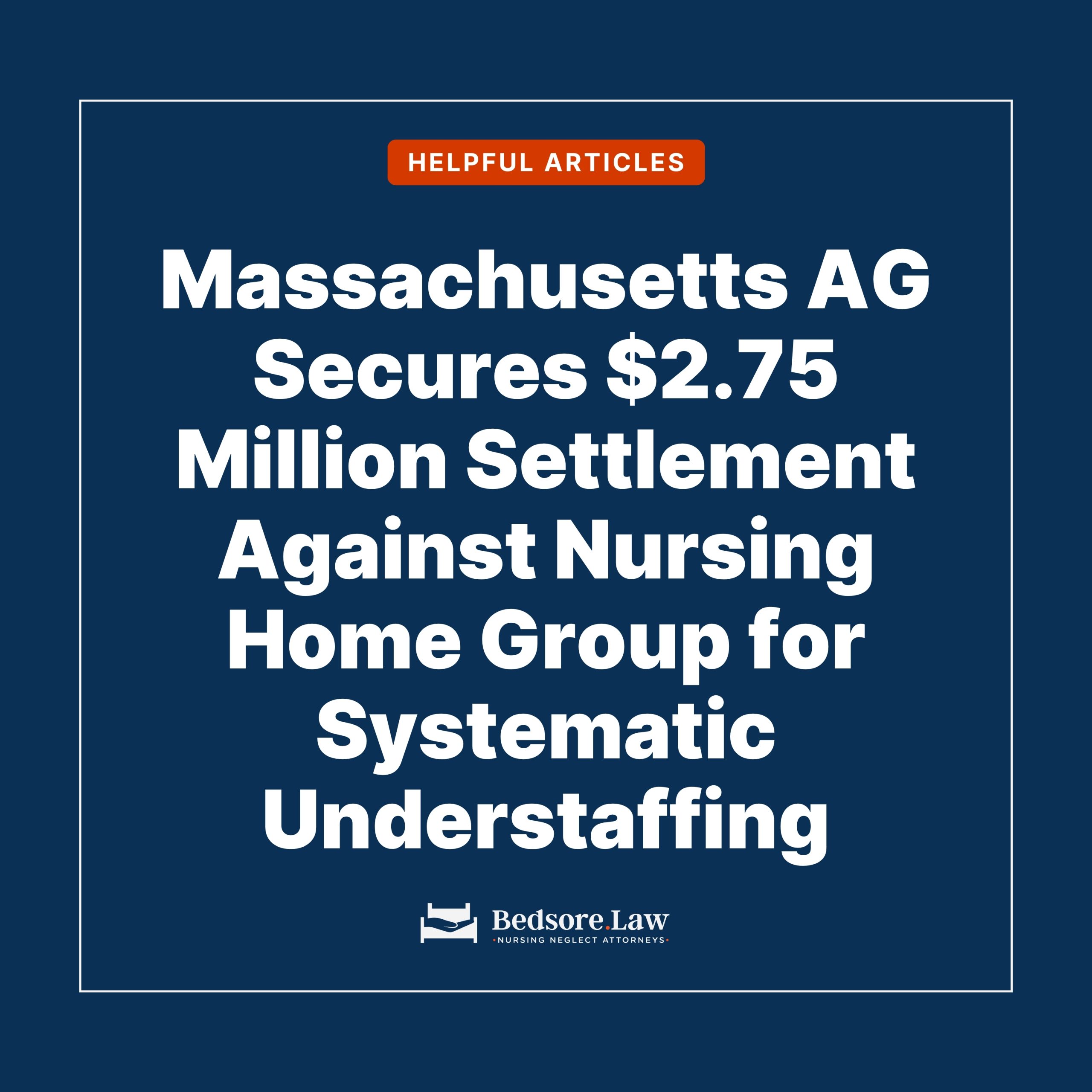 Half of all nursing homes in Massachusetts are understaffed