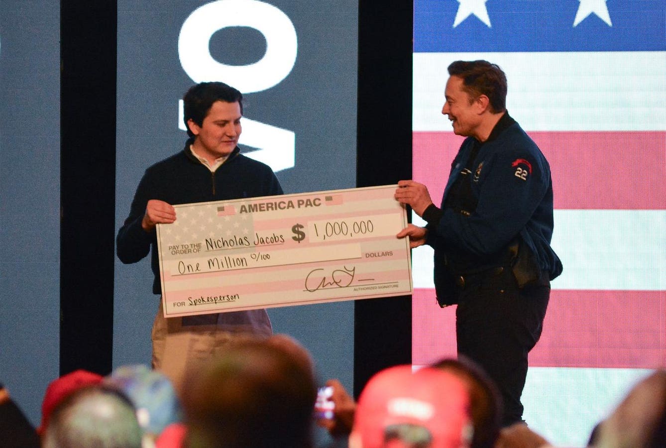 Elon Musk likely broke the law by giving voters $1 million, Wisconsin board says