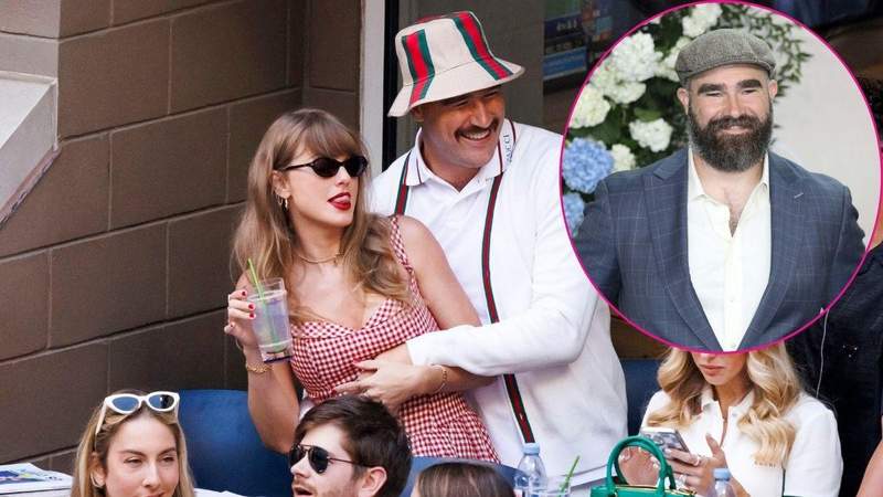 Travis Kelce and Taylor Swift as newlyweds at Madison Square Garden