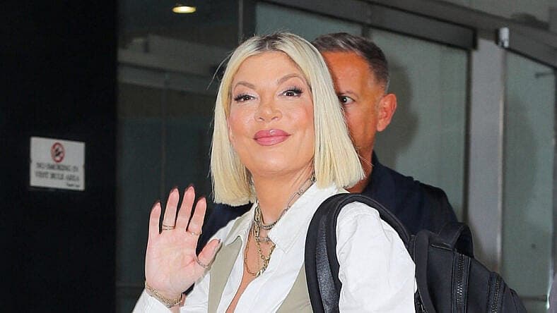 Tori Spelling, actress known for Beverly Hills 90210