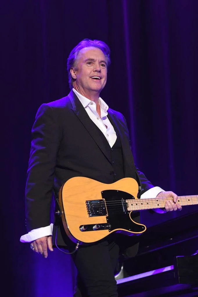 Cassidy with his guitar during recent tour rehearsals