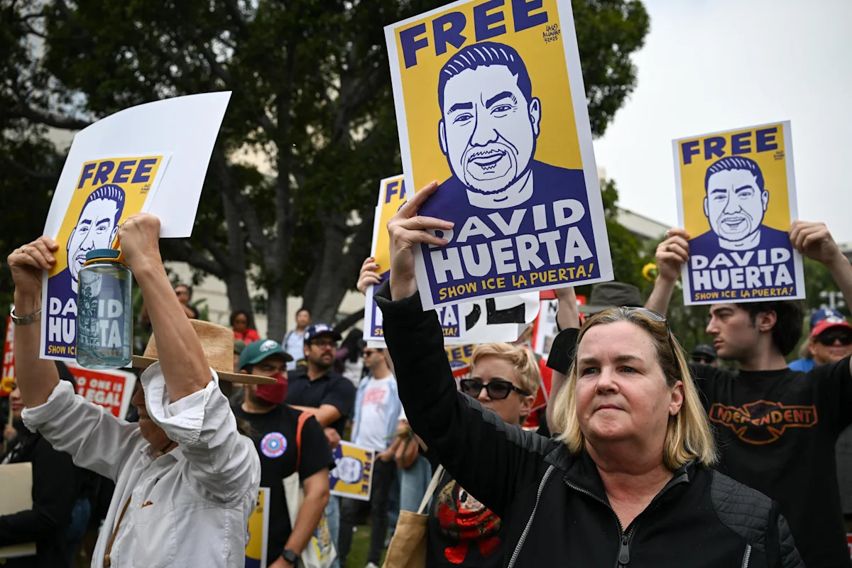 Prosecutors move to drop charge against California labor leader arrested during immigration protest