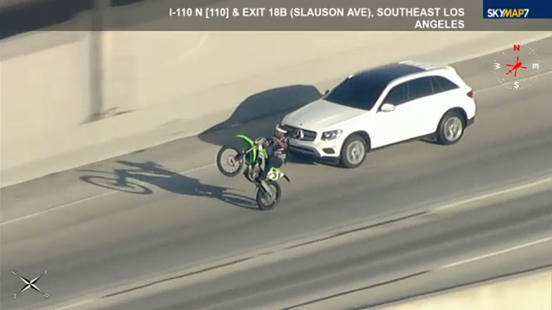 LAPD officers during the highway pursuit on July 28