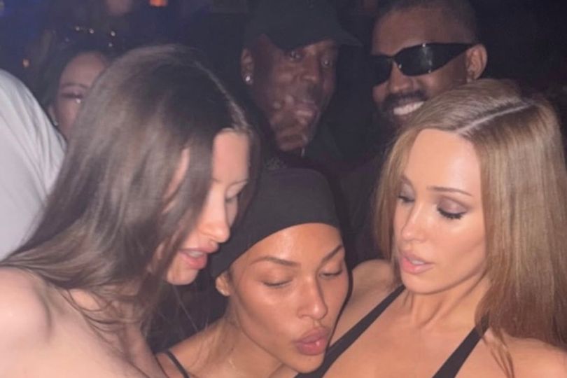 The sheer black bodysuit Censori wore at the nightclub