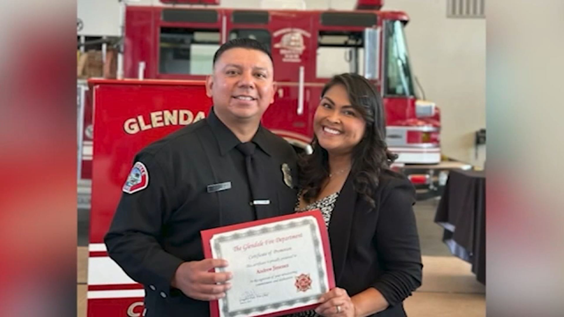 Andrew Jimenez, firefighter-paramedic with the Glendale Fire Department
