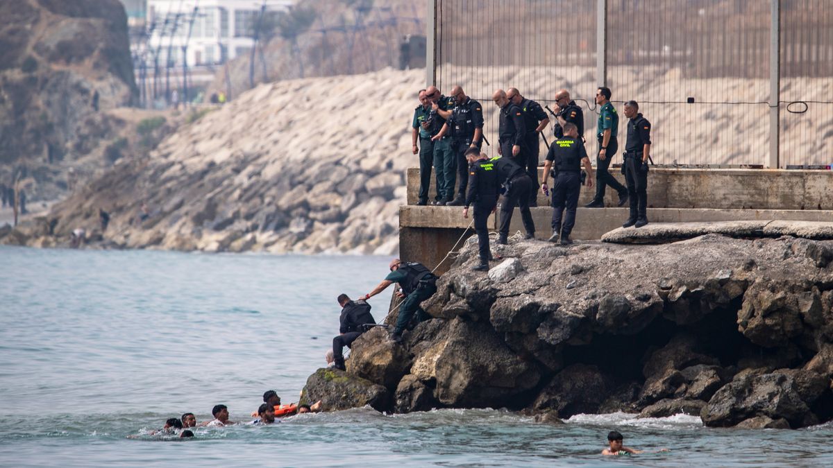 ‘Absolute chaos’ as thousands of people breach Morocco’s border with Spain’s Ceuta
