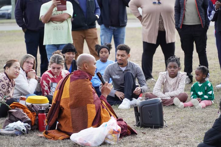 How a 2,300-mile Walk for Peace thrust a Texas monk and his rescue dog into the spotlight