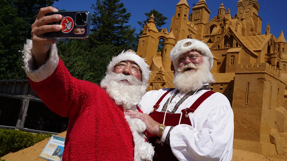 Ho, ho, hot: Santas gather for a summer celebration
