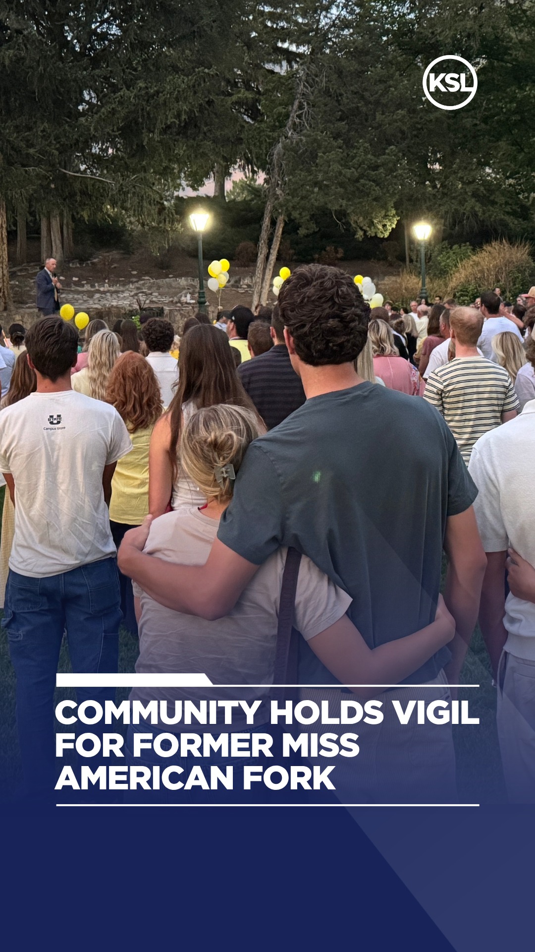 Friends and community members gathered at the candlelight vigil