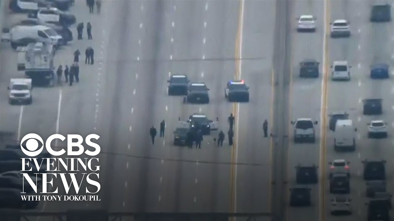 Insane police chase caught on camera as dangerous high-speed driver rips across Los Angeles