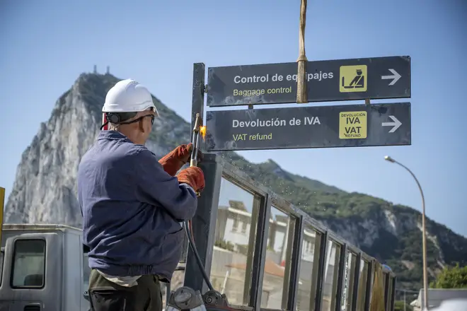Gibraltar ushers in a new era as British territory’s border fence with Spain is removed