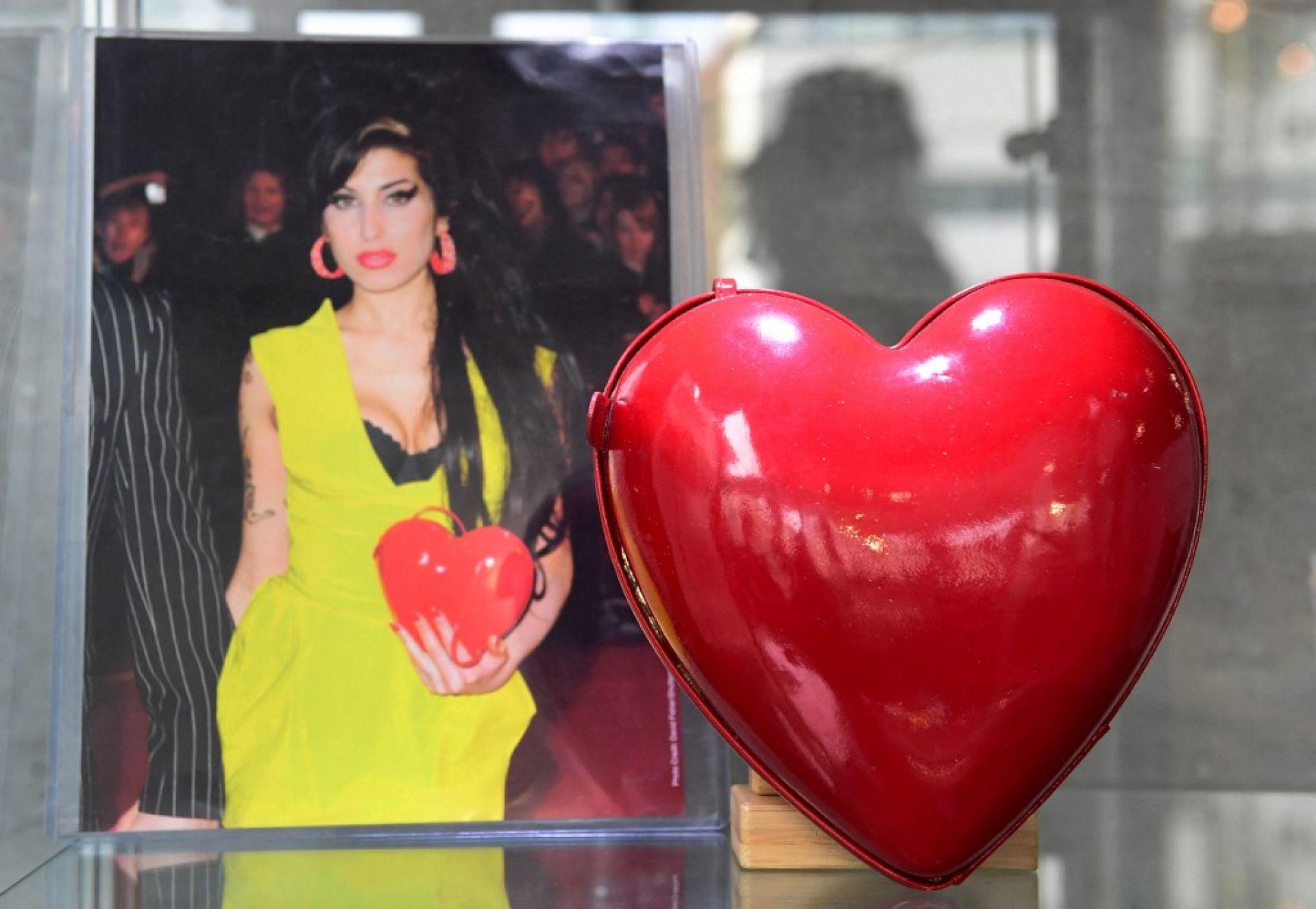 Amy Winehouse's green and black bamboo print dress worn during her final 2011 concert performance in Belgrade, which sold for $243,200 at auction
