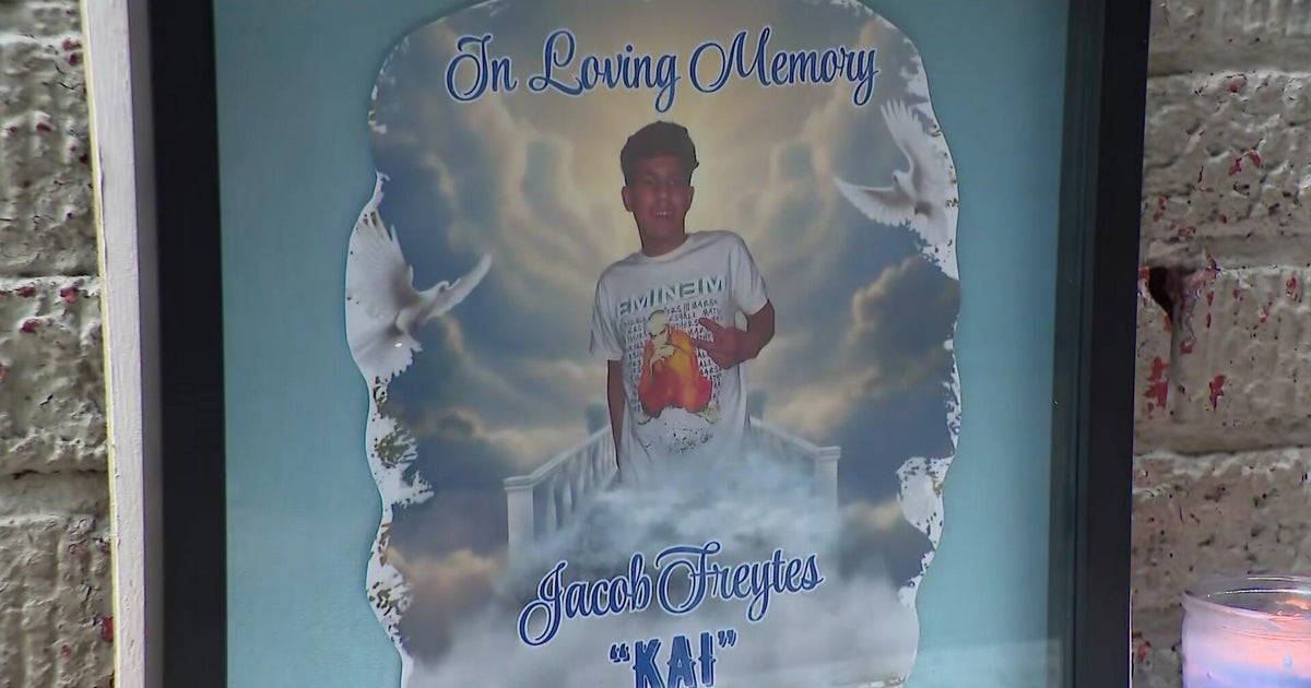Migdalia Martinez, mother of Jacob Freytes, mourning her son's death