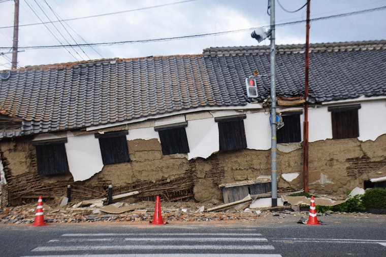 Collapsed chimney at Nippon Paper Industries factory