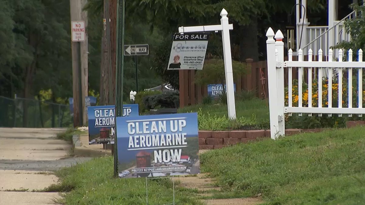 A town meeting in Keyport where residents gathered to demand testing
