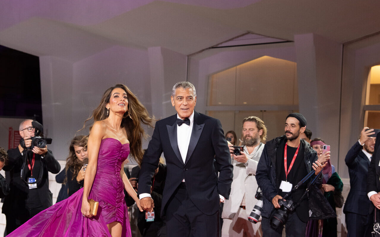 George and Amal Clooney step out with rarely seen twins, Ella and Alexander, at charity event