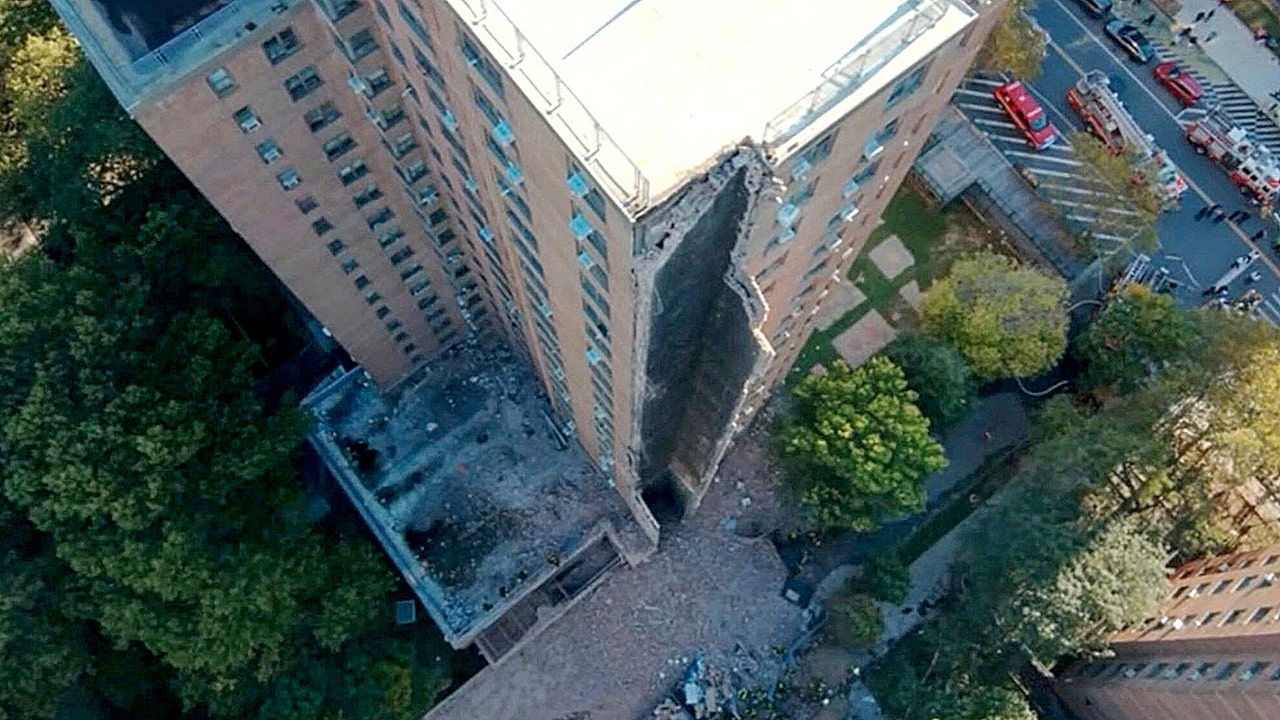 NYC apartment building erupts in flames after massive explosion — multiple injured