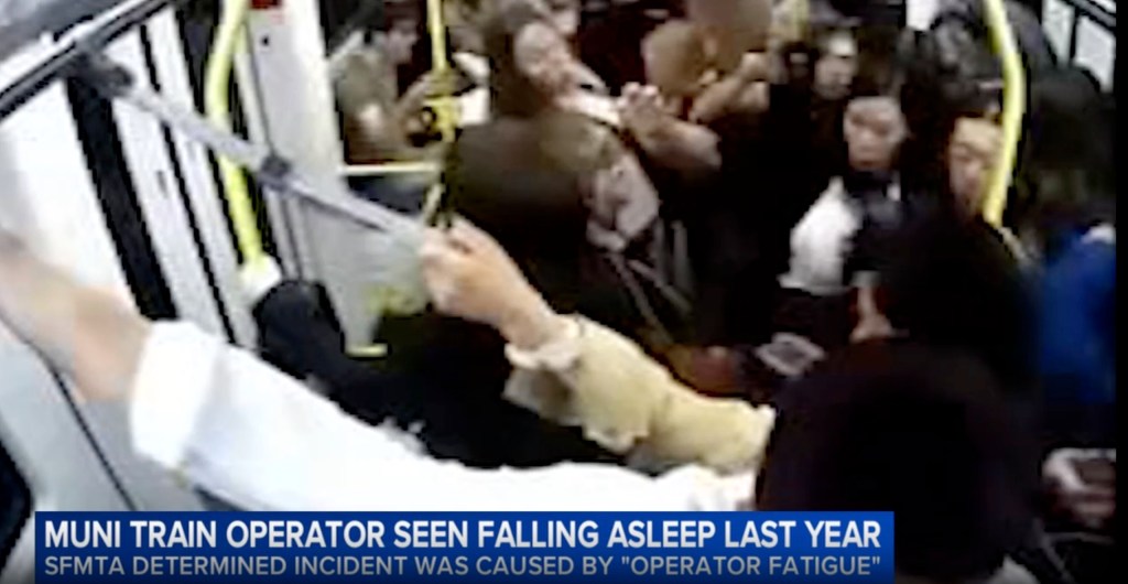 Shocking moment train operator dozes off before slamming into another train caught on camera