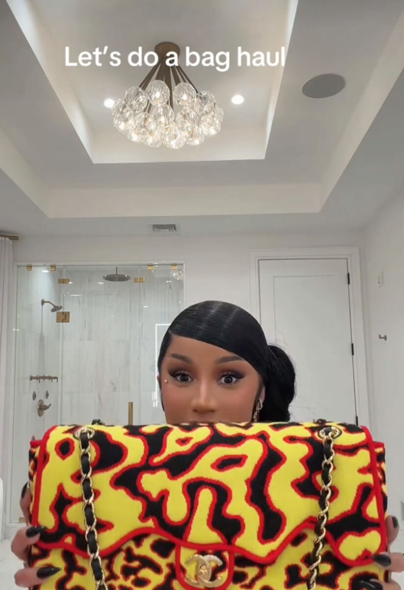 Cardi B shows off more than $187K worth of Chanel, Hermès and Bottega Veneta bags in breathtaking haul