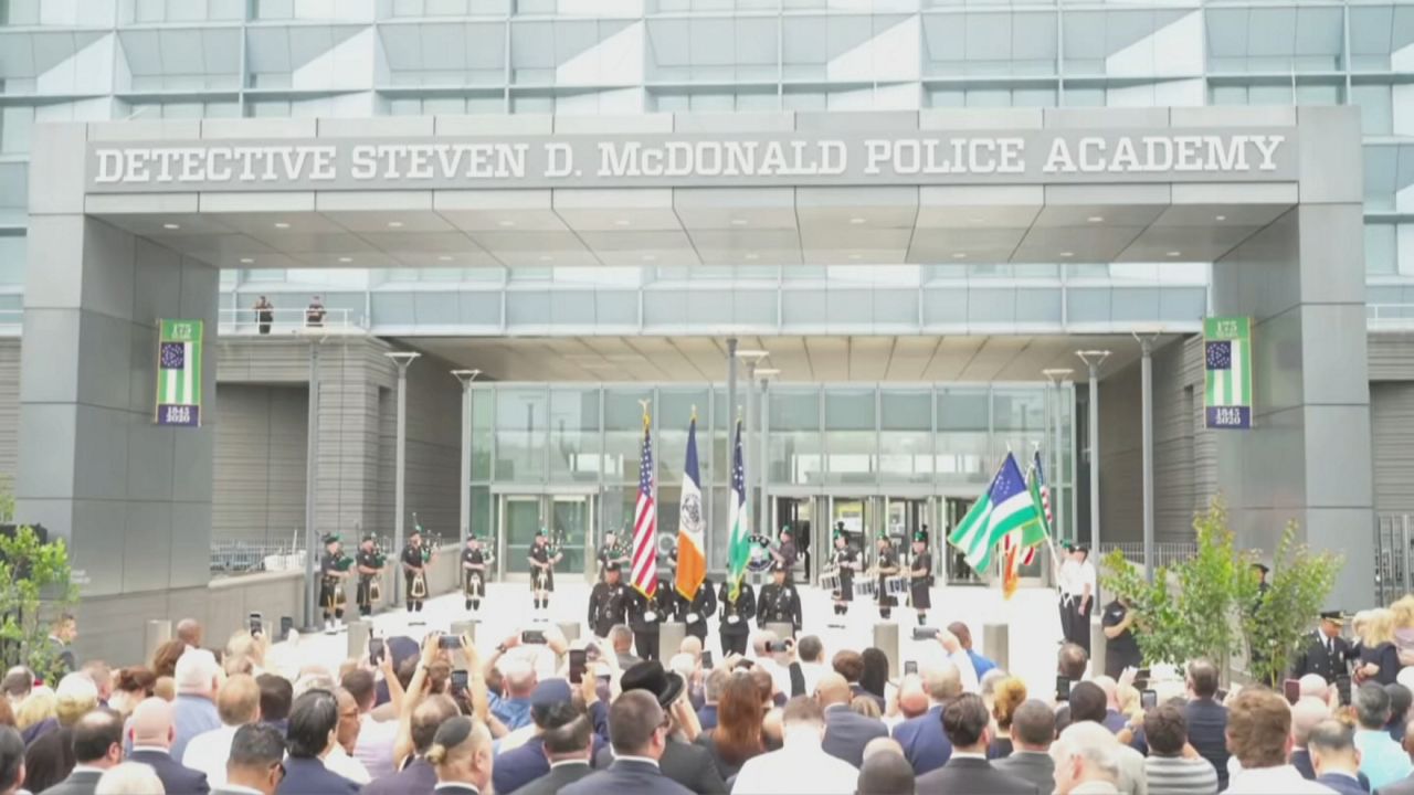 New Steven D. McDonald Police Academy signage