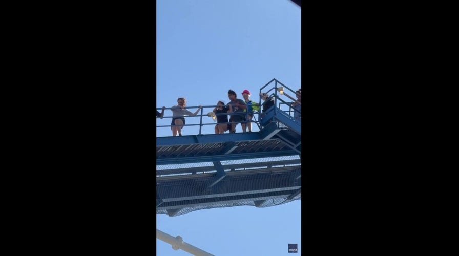 The Titan roller coaster at Six Flags Over Texas