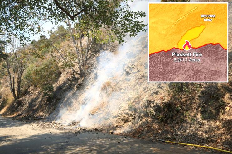 Fast-moving wildfire explodes in size again as it looms over luxury Big Sur mansions