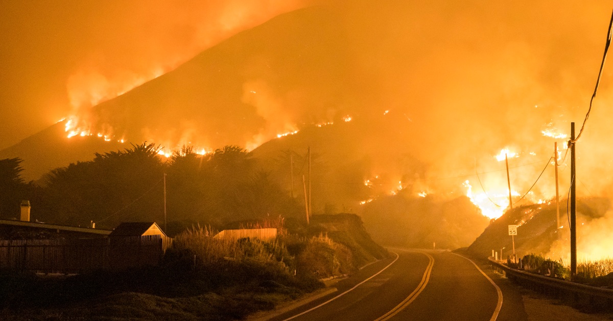 Evacuations at luxury Big Sur resort as raging wildfire explodes in size