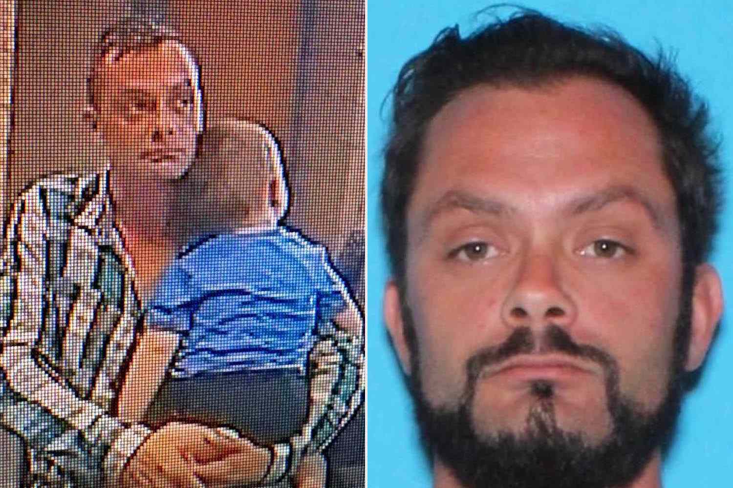Theo Sabatini with his father before their disappearance