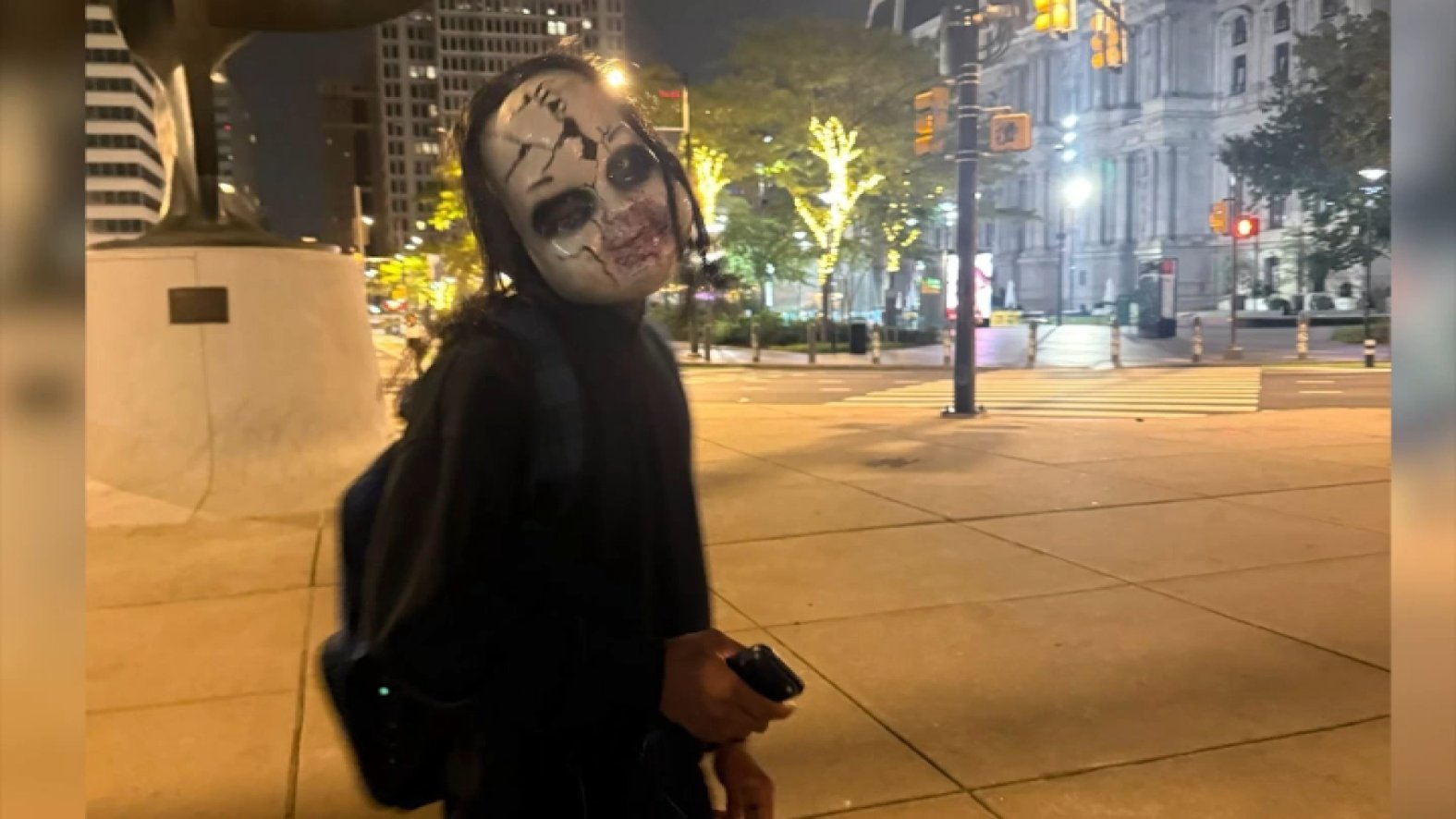 Suspect wearing Chucky mask allegedly harasses six people, asks female jogger ‘Are you ready to die?’