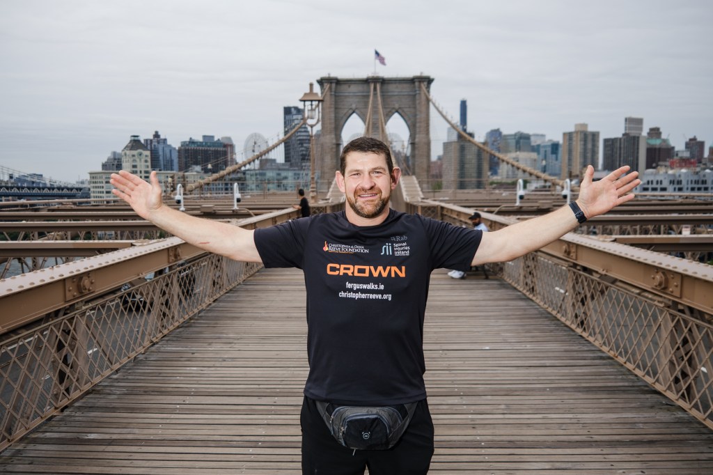 I was told I’d never walk again — now I’m trekking 6 million steps from the Brooklyn Bridge to the Santa Monica Pier