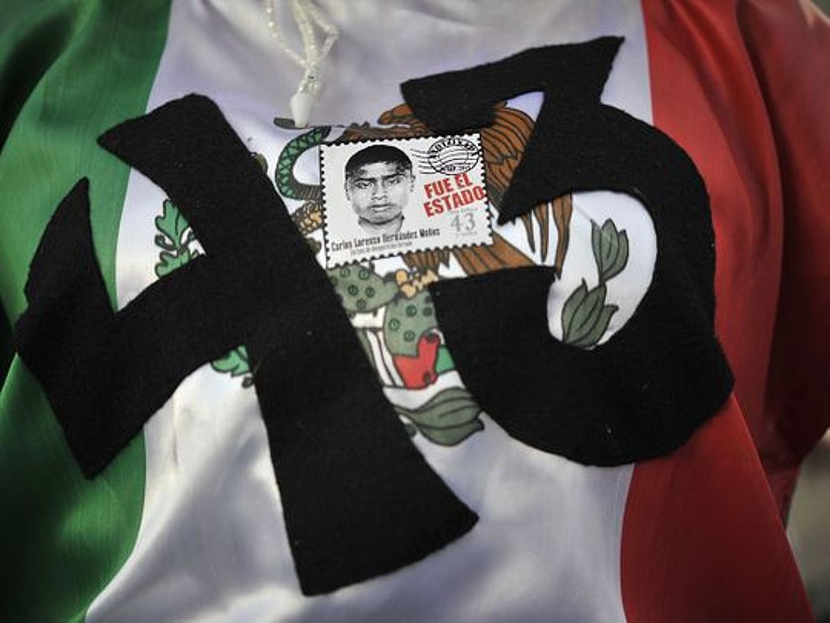 Families of the missing students demanding justice