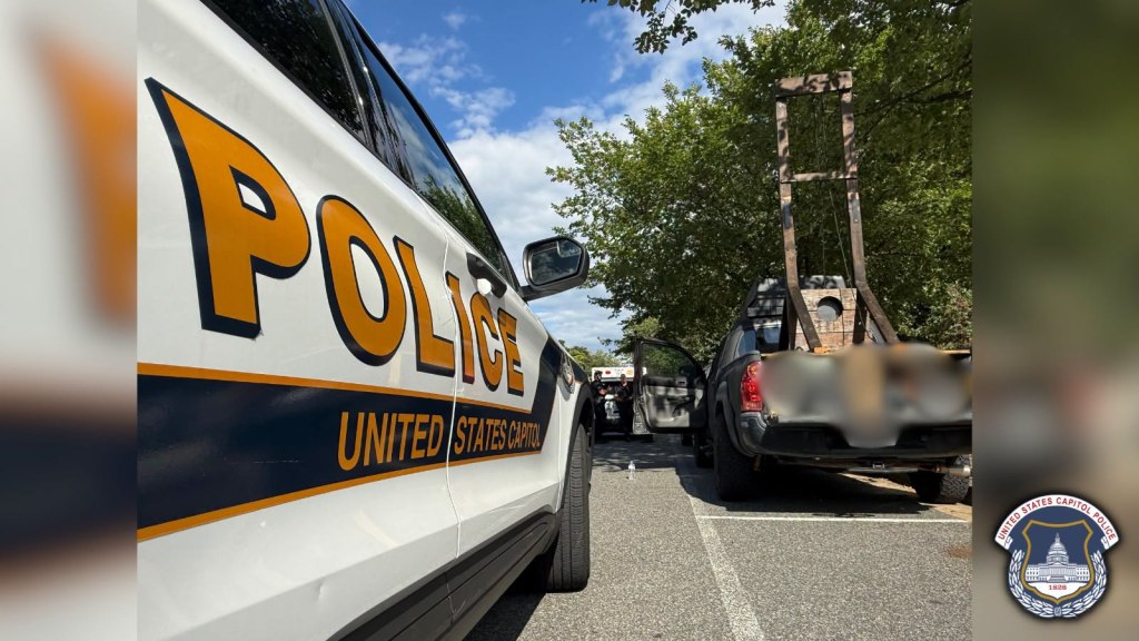 SoCal man arrested for parking near US Capitol with guillotine in his truck