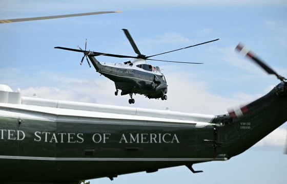 Air traffic control recording with Marine One pilots attempting to communicate takeoff