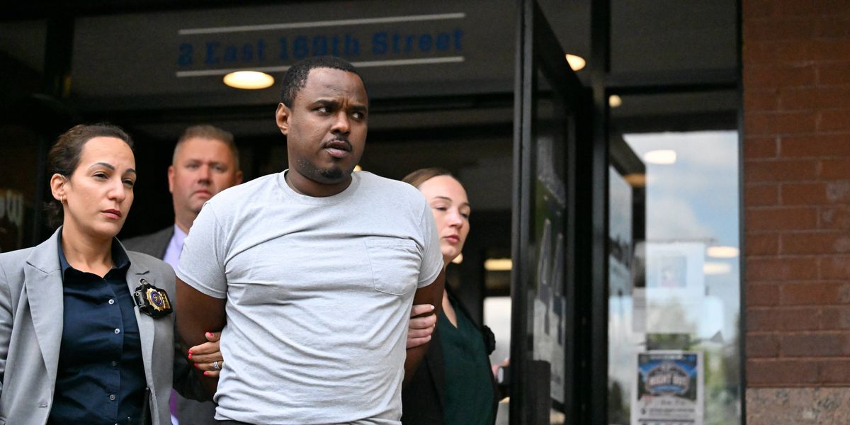 Coward career criminal charged with killing retired NYPD cop’s son, 12, dodges victim’s family in court
