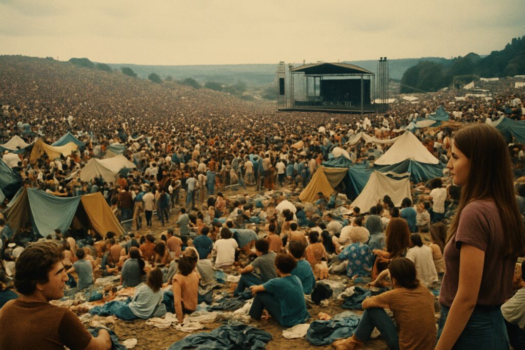 The grim reality of Woodstock that iconic photos don't show