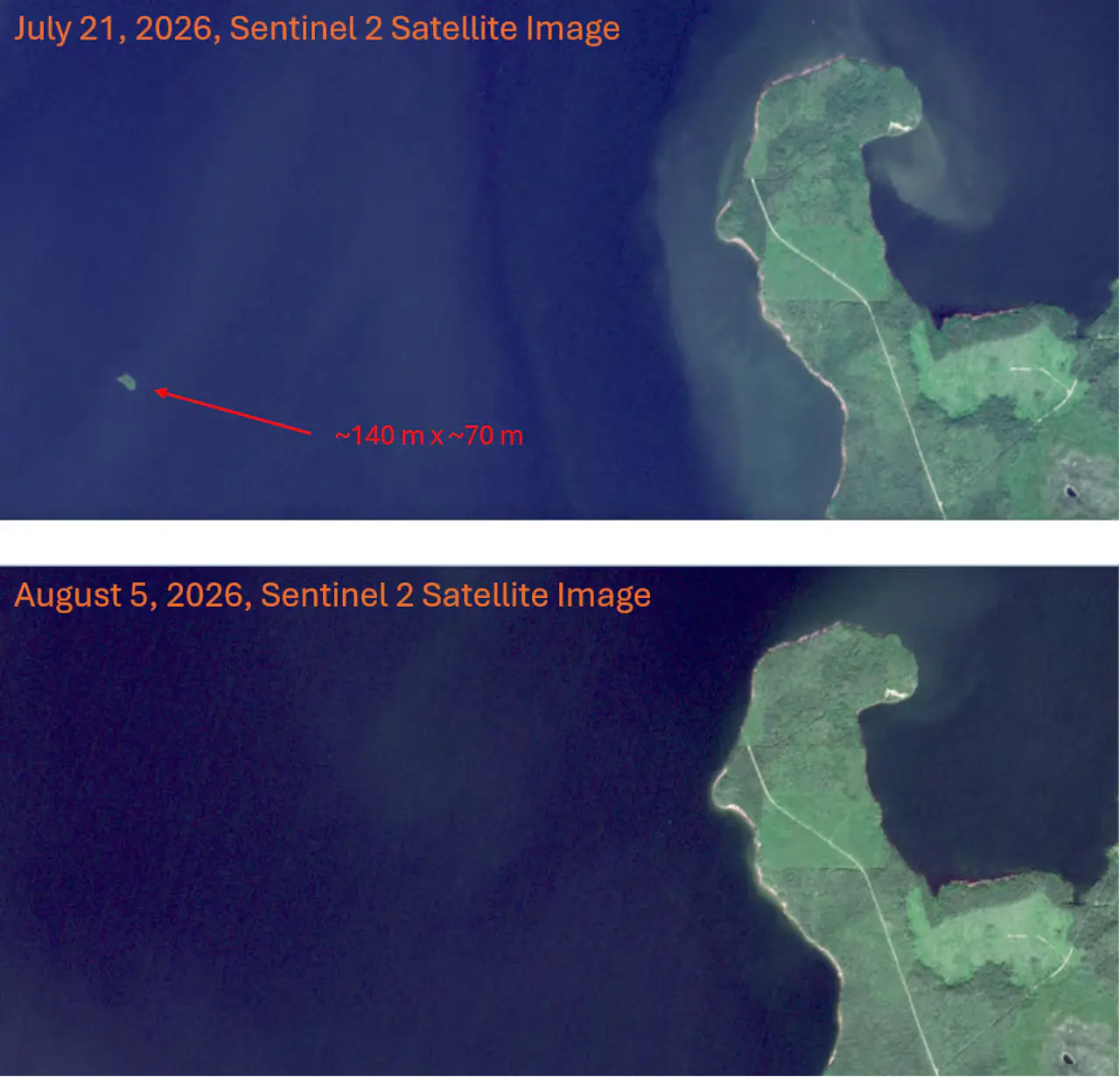 Mysterious island appeared out of nowhere in Canada before disappearing weeks later