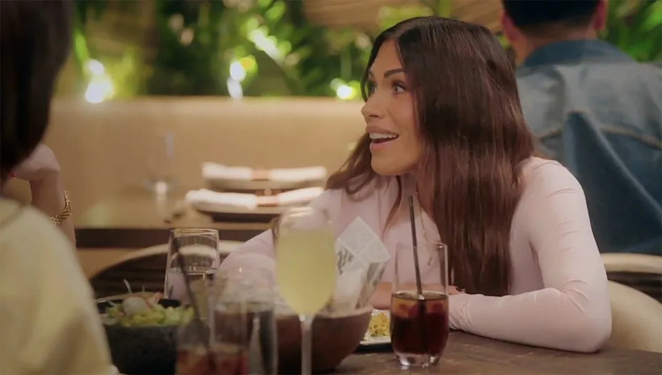 Stassi Schroeder reacting to news of Scheana's alleged pitch on her new show