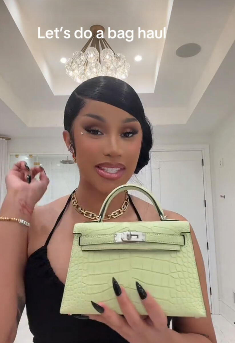 Cardi B shows off more than $187K worth of Chanel, Hermès and Bottega Veneta bags in breathtaking haul