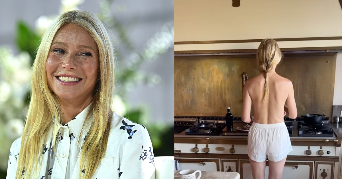 Gwyneth Paltrow stuns fans with racy TikTok debut as she ditches her top in bed