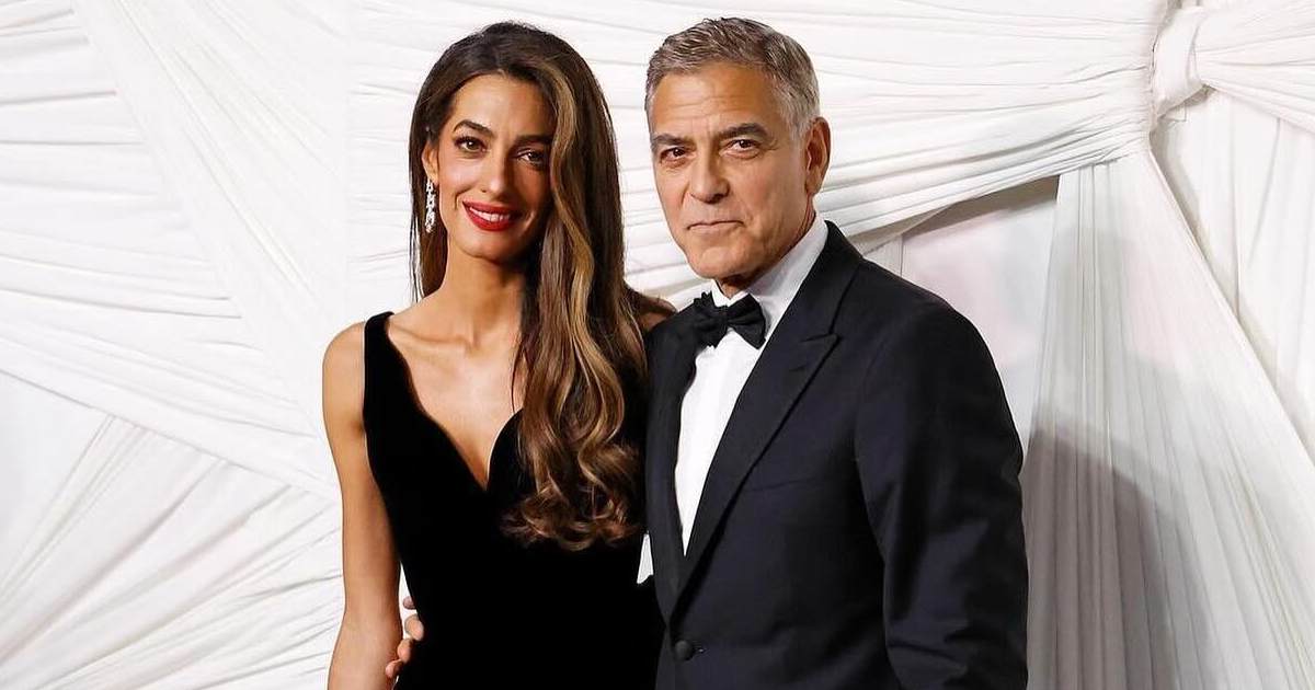 George and Amal Clooney step out with rarely seen twins, Ella and Alexander, at charity event