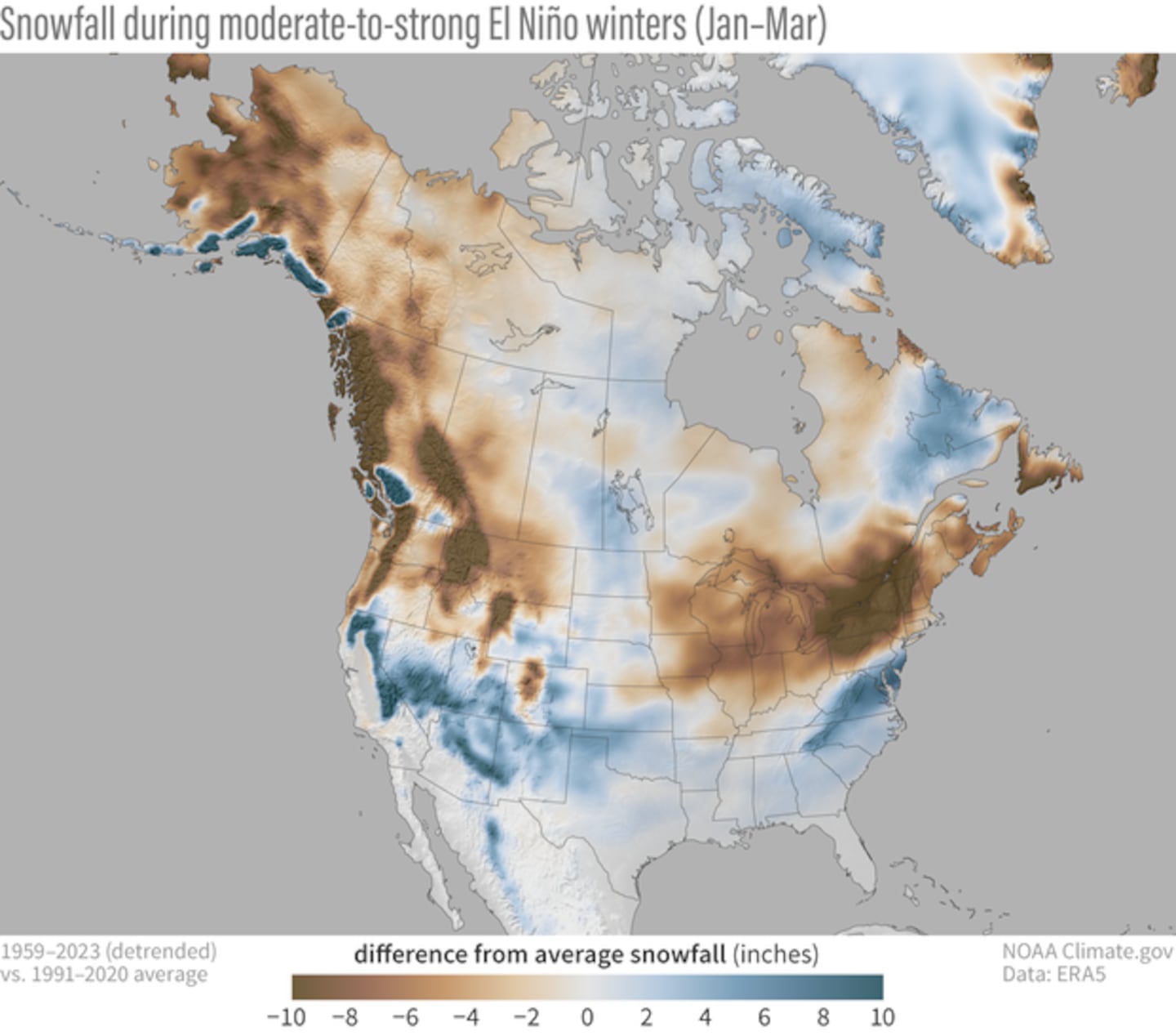 Winter weather forecast predicts El Niño will bring US crazy storms, cold beaches and desert rains